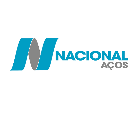 Logotipo da empresa patrocinadora Nacional Aços